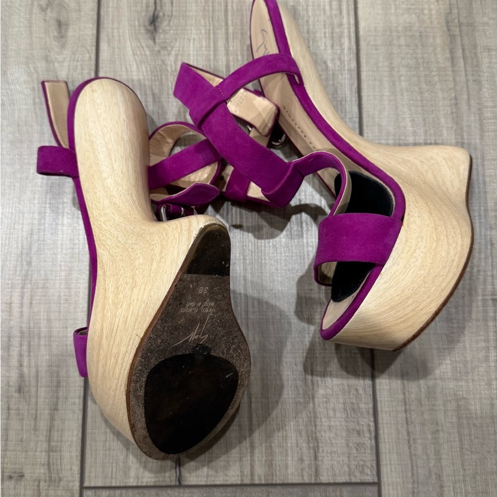 Giuseppe Zanotti Fuchsia Curve Gem Sandals - Picture 4 of 7
